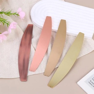 EMERY Lime à ongles incurvée dorée, argentée, rose, polissoir jetable pour soin des ongles, double face, grain 100, 9 cm - Product Image 4