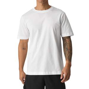 Camiseta Lisa para Hombre al por Mayor, Manga Corta, Informal, Suave, Transpirable, de Algodón, Básica, Cómoda para Uso Diario en Verano - Product Image 1