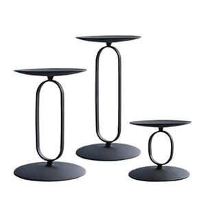 Portavelas doble de hierro con acabado en polvo, nuevo diseño, para decoración, centro de mesa, para regalo. - Product Image 3