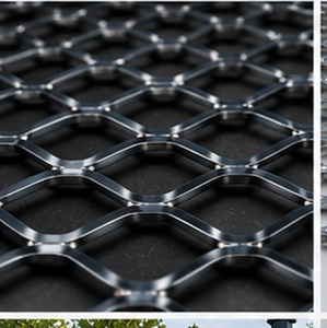 Industrial Aluminum Expanded Metal Mesh Security <b>Fence</b> Panel Diamond Pattern Protection Aluminum Expanded Metal <b>Fence</b> Mesh Panel - Product Image 2