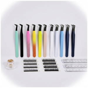 Pince à cils de qualité supérieure à pointe fine, outil d'application pour extensions de cils, maquillage et soins de beauté - Product Image 4