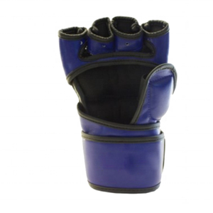 ถุงมือฝึกซ้อม MMA/คิกบ็อกซิ่ง ครึ่งนิ้ว ยี่ห้อ Rahsal Industries ทำจากหนัง PU สำหรับปิดนิ้วมือ  แบบ unisex สีน้ำเงิน  สำหรับศิลปะการต่อสู้แบบกำหนดเองได้ - Product Image 3