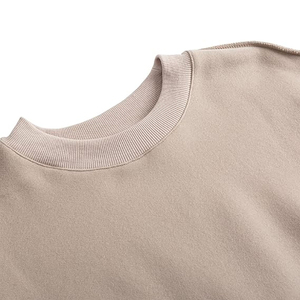 New Wholesale Custom Logo Sweaters Cotton Pullover Winter Sweaters for Women Loose Crew Neck and Long Sleeves in Solid Color - Product Image 4