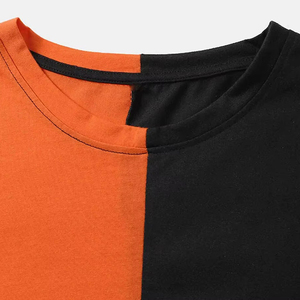 T-shirts pour hommes en mélange polyester/coton, avec logo personnalisé, sérigraphiés, col roulé tricoté, formels, respirants, 2026 - Product Image 4