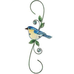 Metal Hummingbird Garden <b>Hook</b> Handmade Wall <b>Hanging</b> Decor Green Animal Design Outdoor Art Thick Solid Steel Metal Garden <b>Hooks</b> - Product Image 3