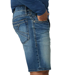 Shorts décontractés pour hommes en toile de couleur unie, design personnalisé, 100% coton, coupe ajustée, grande taille, élégants, respirants, écologiques - Product Image 4