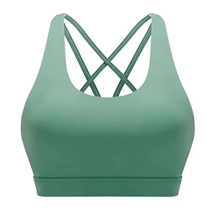 Mejor Precio al por Mayor: Sujetador Deportivo Reversible de Tallas Grandes para Mujer con Logo Frontal, de Alta Sujeción, Espalda Cruzada, Transpirable para Yoga - Product Image 2