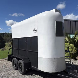 Remolque Premium para Caballos 2022 con Carga en Ángulo para Remolque de Caballos, Capacidad Máxima de 2 Caballos en Venta - Product Image 1