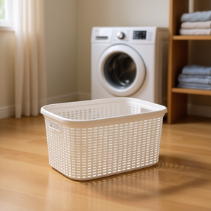 Cesto per Bucato in Rattan Sintetico da 35L, 35.5X53.5, CESTA ROPA, per Uso Quotidiano - Product Image 3