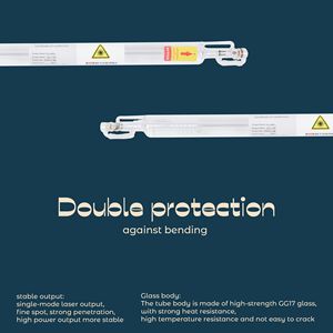 Tubo laser CO2 1064nm con fili metallici preconnessi per macchina per incisione laser ad alta velocità - Product Image 5