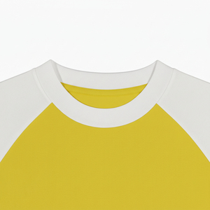 T-shirt unisexe 100% coton à manches longues 200 g/m², col rond, coupe ample, couleur contrastée, printemps-automne, couleur unie, t-shirt homme - Product Image 5