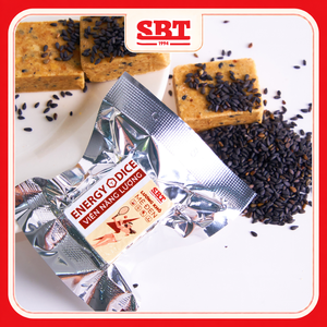 Cubos de Galleta de Sésamo Negro SBT Energy Dice, Bajos en Azúcar, Duros y Comprimidos, en Bolsa - Product Image 4