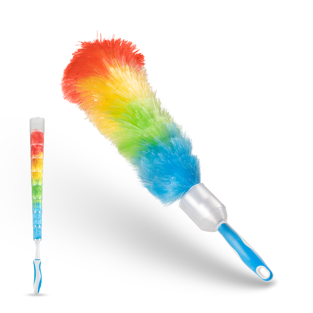 Rainbow head, blue & white handle