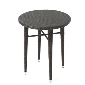 Tavolo da Bar Rotondo in Rattan - Product Image 5