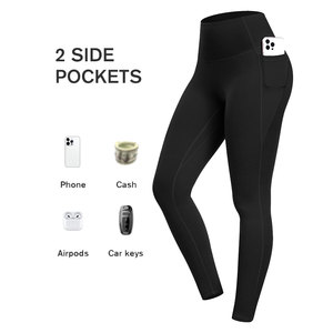 New Quality <b>Legging</b> For Women's Plus Size Waterproof 2 side Pockets Seamless Breathable Solid Color <b>Pattern</b> Four Way Stretch - Product Image 5