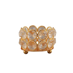 Brass <b>Tealight</b> <b>Candle</b> <b>Holders</b> Set of 6 Gold Metal Frame Industrial Design in Gift Box for Bedroom Decor Diwali Graduation - Product Image 1