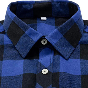 Mens Button Down Check Shirt Modern Fit Lightweight Cotton Casual Fashion Shirt OEM ODM Bulk Production - Product Image 3