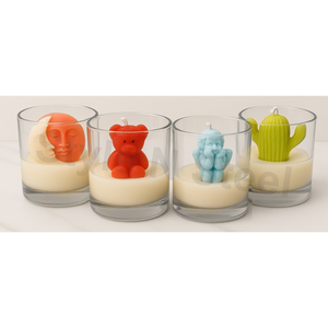 Velas de vidrio con cera de soja perfumada para decoración - Navidad, Pascua, cumpleaños y San Valentín - Product Image 4