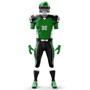 Ensemble de vêtements de sport personnalisable en Spandex/Coton, haute qualité, design multicolore par sublimation intégrale, uniforme de football américain - Product Image 5