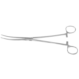 Pinza de Coarcción Crafoord de 9 1/2 Pulgadas, Hemostato, Instrumento Quirúrgico Vascular Reutilizable de Acero Inoxidable con Mandíbula Curva para Sujetar Tejidos - Product Image 4
