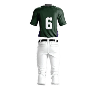 Tenue d'équipe professionnelle de baseball, uniforme numérique de haute qualité, séchage rapide, léger, couleurs personnalisables, logo, 100% polyester - Product Image 2
