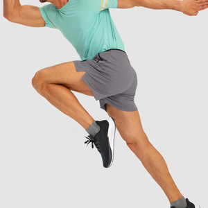 Customized <b>Men's</b> Gym <b>Shorts</b> Solid Pattern Casual Style Mid Waist Zipper Fly Quick Dry Polyester/Cotton Fabric - Product Image 3