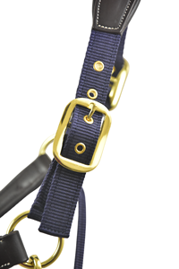 High Quality English Saddle Leather Horse Equestrian Soft Fleece Halter Adjustable Diamond Design PP Nylon Eco-friendly - Product Image 3