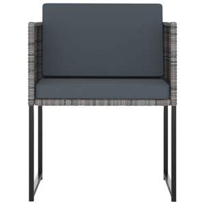 Ensemble de salle à manger de jardin pour 10 personnes en polyrotin gris, verre trempé et acier pour l'agréement extérieur - Product Image 4