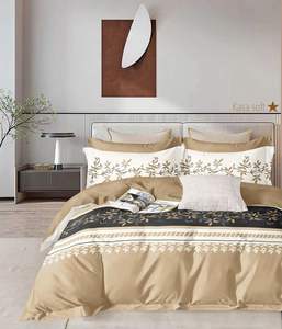 Parure de lit King Size en microfibre de polyester tissée, finition premium, avec drap plat, drap-housse et 2 taies d'oreiller, 400 fils/cm² - Product Image 4