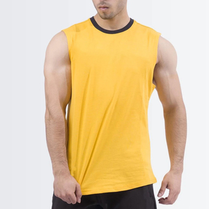 Vest <b>tops</b> for men custom men <b>tank</b> <b>top</b> 100% cotton sleeveless athletic shirt with soft fabric gym Sleeveless T-shirt For men - Product Image 1