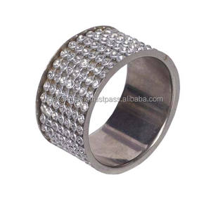 Rond de serviette fait main écologique Rond de serviette design moderne plaqué cuivre Porte-rond de serviette de mariage Décoratif de mariage - Product Image 6