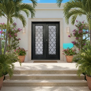 Royal Luxury Modern Steel Entry Gate with Security Anti-theft Water Resistant Manual <b>Swing</b> Design - Product Image 5