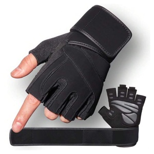 Unisex Gym Gloves Weight Lifting Fitness Gloves Polyester Lightweight Quick Dry Non <b>Slip</b> Adjustable Wrist Strap Breathable OEM - Product Image 1