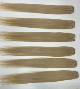 Extensions de cheveux humains blonds raides de luxe indiennes Remy de 30 pouces - Product Image 3