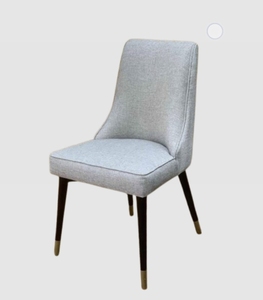 Chaise de salle à manger moderne en bois avec coussin gris, mobilier commercial pour restaurant, usage hôtelier - Product Image 2