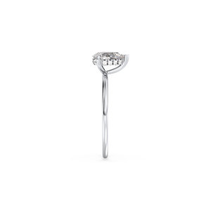 Anillo Solitario REYES con Halo Oculto de Moissanita Corte Pera Certificada GRA de 0.84 Quilates en Plata de Ley 925, Joyería Fina para Mujer - Product Image 5