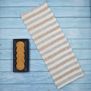 Top Selling Organic <b>Linen</b> Fabric Tea Towels Premium Quality Super Absorbent Custom Print Stripe Hand Towel Towel <b>Set</b> Household - Product Image 4