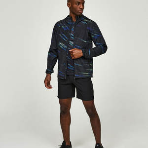 Chaqueta Cortavientos con Capucha para Hombre, Duradera, de Alta Calidad, Transpirable, Personalizable, Antiarrugas, con Logotipo Frontal, Poliéster/Nailon - Product Image 1