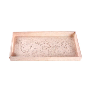 Hot selling brown marble resin tray decorative serving tray multipurpose organizer tray modern <b>home</b> decor display premium - Product Image 3