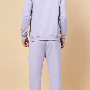 Survêtement de sport homme slim, personnalisé, imprimé, rouge, 100% coton, respirant, séchage rapide, streetwear, gym, hiver, deux pièces - Product Image 3