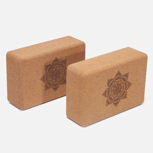 Brique de yoga en bois dur naturel pour la remise en forme, la méditation, le Pilates, l'entraînement à l'équilibre, non toxique, écologique, outil d'exercice portable - Product Image 1