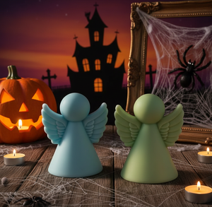 Vela Decorativa Hecha a Mano con Forma Personalizada en Tonos Pastel, Decoración Moderna para el Hogar y Regalo para Acción de Gracias, Diwali, Navidad y Pascua - Product Image 1