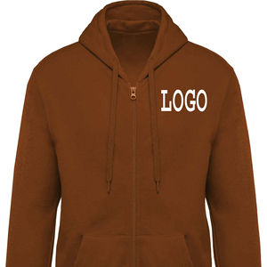 Men Zipper Hoodie Men 100% Cotton Baggy Hidden Pocket Streetwear Custom Heavy Weight Thick Hoodie - Product Image 1