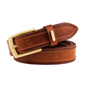 Ceintures en cuir véritable RELEVO INDUSTRIES, nouveau style pour hommes - Design vintage respirant et écologique, boucle à ardillon, largeur 3,5 cm, marron - Product Image 6