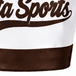 Maillot de cheerleading sans manches personnalisé marron sublimé – Tenue de sport athlétique pour compétition et entraînement - Product Image 5