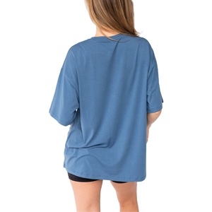 High Quality Lightweight Terry Women's Cotton <b>Crop</b> T Shirt Breathable Quick Dry Short Sleeve Casual Tee Crew Neck Summer Gym <b>Top</b> - Product Image 3