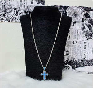 Pendentif croix en moissanite, argent sterling 925, bijou religieux, cadeau unisexe - Product Image 3