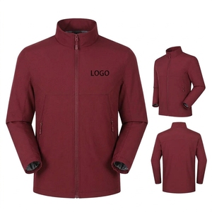 Chaqueta Deportiva de Invierno para Hombre, con Logotipo Bordado Personalizado, Cuello Alto, Color Sólido, de Alta Calidad, al por Mayor - Product Image 6