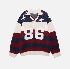 Women Relaxed <b>Fit</b> Crewneck Sweater Soft Knitted Pullover Casual Home Wear <b>Jumper</b> Lightweight Winter Tops Fashion - Product Image 3