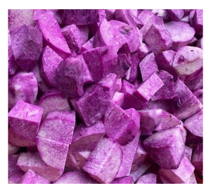 OEM Bulk Frozen Purple Yam Frozen Ube Root Cube Slice Grated Puree Natural Sweet Taste Smooth Texture Rich Purple use for Halaya - Product Image 1